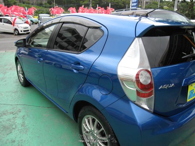 トヨタ アクア ハイブリッド ライトブルー 2013年　56000km トヨタ アクア S・2013(H25)年式・ブルーM・1500cc・エスティオート