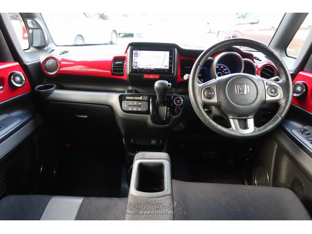 ホンダ N-BOXスラッシュ X 赤白ツートン色 純正ナビ TV Bluetooth