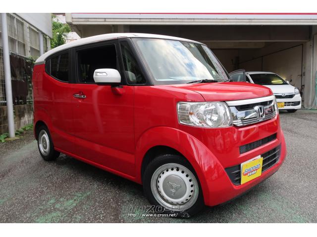 ホンダ N-BOXスラッシュ X 赤白ツートン色 純正ナビ TV Bluetooth