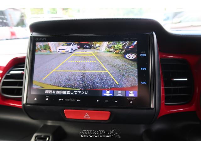 ホンダ N-BOXスラッシュ X 赤白ツートン色 純正ナビ TV Bluetooth