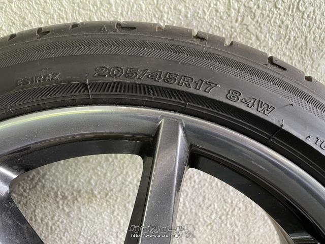 NDロードスターから取り外し4本セット(バラ売り不可)2018年製・POTENZA・ホイール傷なし美品です。タイヤ溝6〜7割程あります。 ホイール・タイヤ NDロードスター純正ホイール タイヤ4本SET★美品 205/45R17