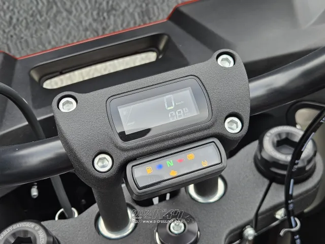 標準装備のデジタルメーター ハーレーダビッドソン ソフテイル