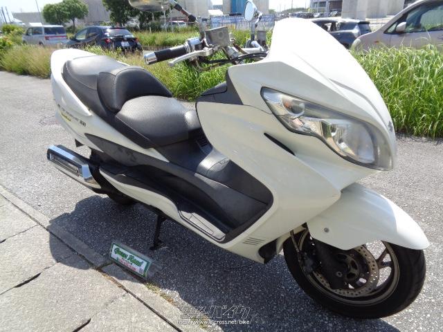 スズキ スカイウェイブ250 タイプS CJ46A・ホワイト・250cc・グリーン