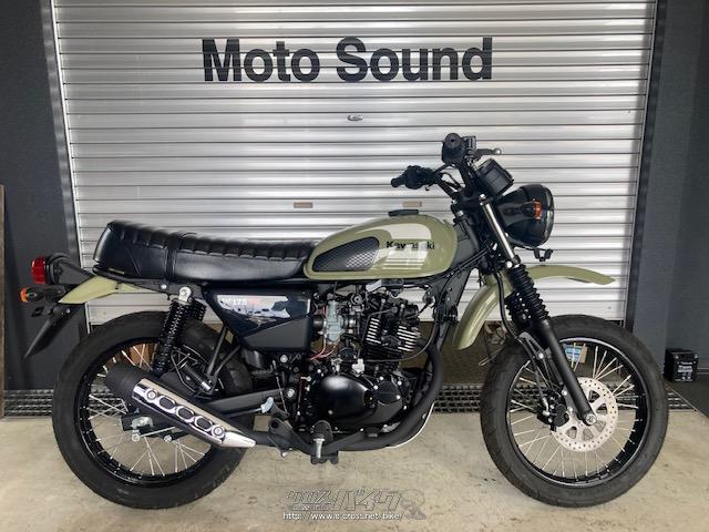 カワサキ W175 TR・グリーン・177cc・モトサウンド・保証付・1ヶ月
