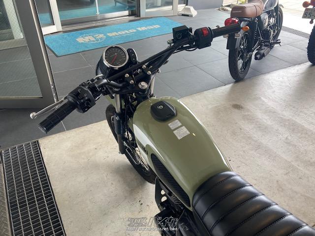 カワサキ W175 TR・グリーン・177cc・モトサウンド・保証付・1ヶ月