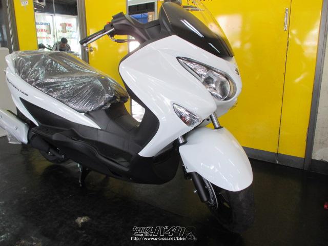 スズキ バーグマン200 ブリリアントホワイト・2020(R2)初度登録(届出