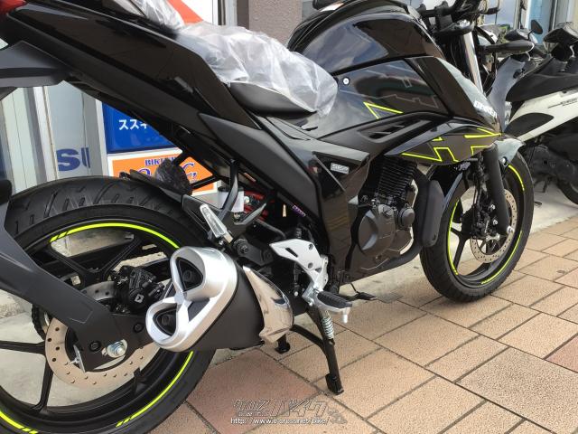 ＜ジクサー150SF　ブラック＞ GIXXER SF 150(スズキ) ブラック系・黒色のバイク一覧