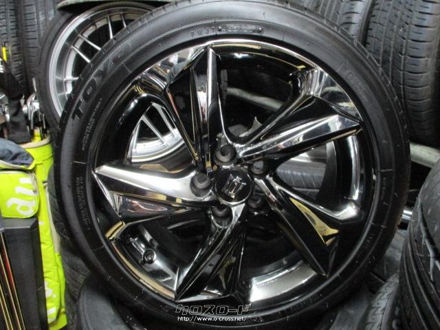 美品部類 220系クラウン RS 純正18インチホイー ル4本小ガリ傷1箇所 タイヤ無　　その他付属品あり。 220系クラウンRS純正 18インチ メッキ クラウン、マークX