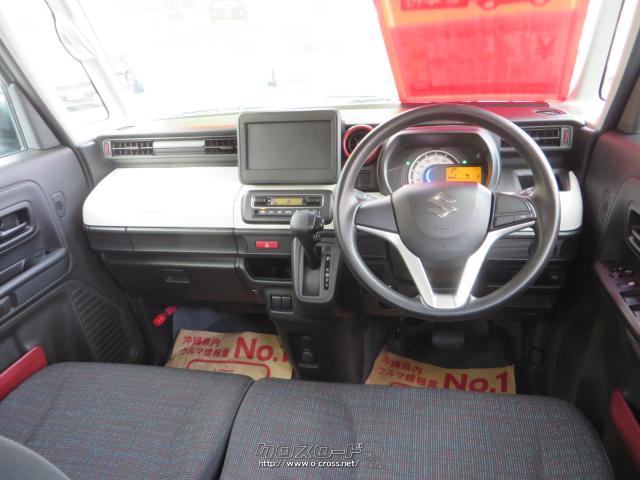 運転席ビュー、ベンチシートで広々キレイ!アームレスト付き!ナビサービスします! スズキ スペーシア
