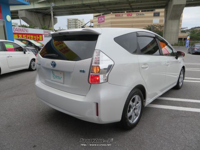 安心・修復歴なし、本土仕入れでサビ等ほとんどなくキレイ!車検2ヵ年付き、サビ止め施工付き、ハイブリッドでJC08モード26.2km/L燃費のよいワゴン車をお探しならコレですね!ぜひご検討ください。 トヨタ プリウスα