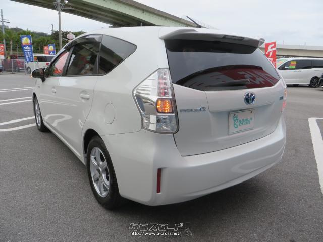 安心・修復歴なし、本土仕入れでサビ等ほとんどなくキレイ!車検2ヵ年付き、サビ止め施工付き、ハイブリッドでJC08モード26.2km/L燃費のよいワゴン車をお探しならコレですね!ぜひご検討ください。 トヨタ プリウスα