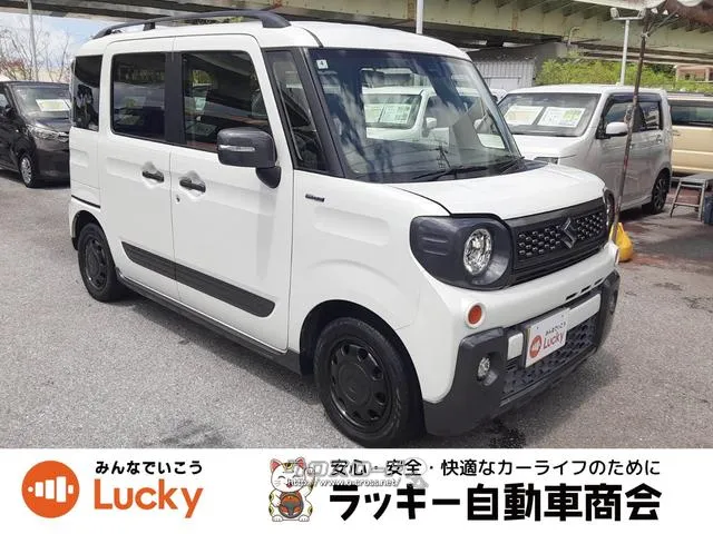 中古車購入で下取り10万円!新車購入で下取り5万円! 弊社公式LINEアカウントより来店不要でローン仮審査可能です! スズキ スペーシア