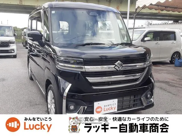 中古車購入で下取り10万円!新車購入で下取り5万円! 弊社公式LINEアカウントより来店不要でローン仮審査可能です! スズキ スペーシア