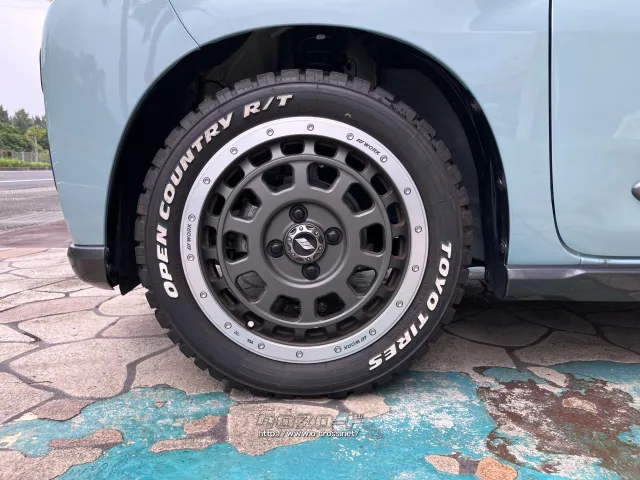 WORKクラッグ15インチアルミホイール TOYOオープンカントリーRT スズキ スペーシア