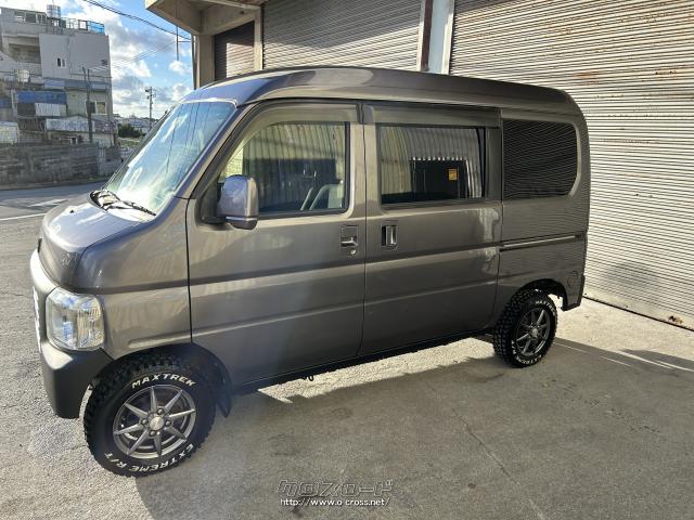 ホンダ バモスホビオ 4wd5mt ☆リフトアップ仕様 内装ソロキャンプ仕様