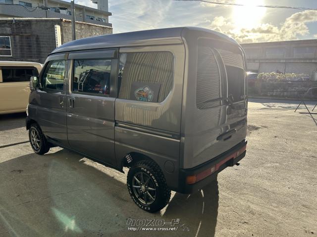 ホンダ バモスホビオ 4wd5mt ☆リフトアップ仕様 内装ソロキャンプ仕様