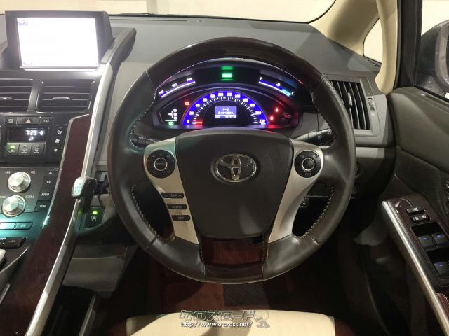 本革巻き・木目調のハンドル トヨタ SAI