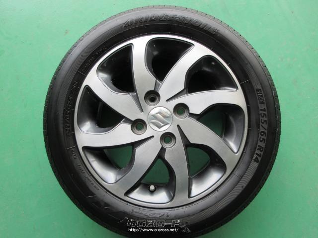スズキ純正14インチ ホイール4本 165⁄55R14溝あり 即装着OK スズキ