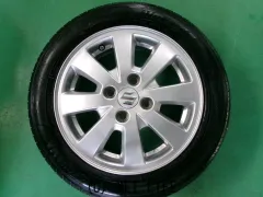 155/65R14 スズキ純正 ② (送料込み) ホイール・タイヤ・14インチ スズキ純正 155/65R14 ヨコハマ