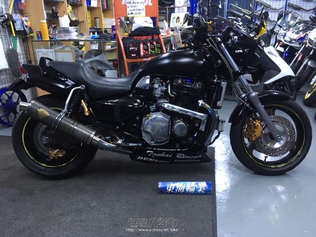 X4 ホンダ 1300cc ETC搭載 車検R3年8月まで タイヤフロント新品 ホンダ X4 1300・2000(H12)初度登録(届出)年・マッドブラック・1300cc