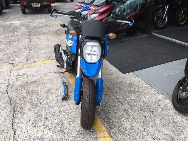 ホンダ グロム 125 5速 タイモデル・2021(R3)初度登録(届出)年・ブルー