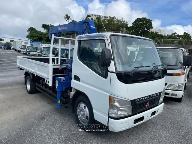 2000kg積 5200cc オートマ タダノ3段クレーン フックイン 三菱ふそう キャンター