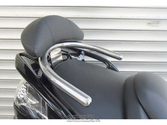 外装パーツ マジェスティ250用の新品ステンバックレスト。