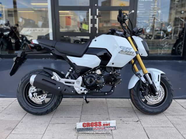 ホンダ グロム 125・ホワイト・125cc・グリット・保証付・24ヶ月