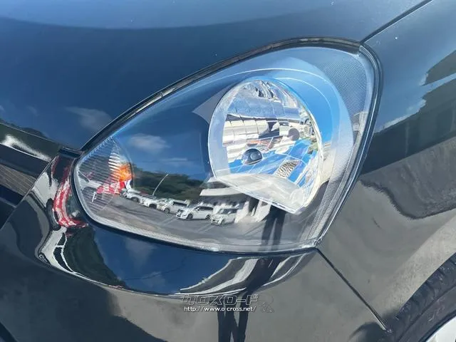 ヘッドライトのガラスコーティング済み。実際にヘッドライトの輝きを実車でご確認ください。 ダイハツ ミライース