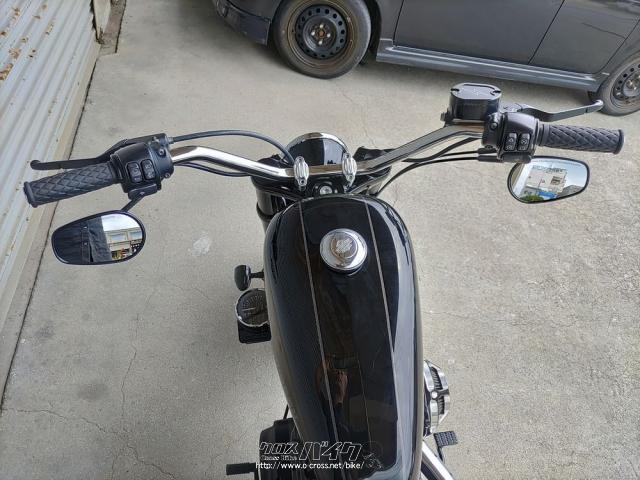 純正の低いハンドルから、アップタイプの物に変更しているので乗り易いです! ハーレーダビッドソン スポーツスターXL1200