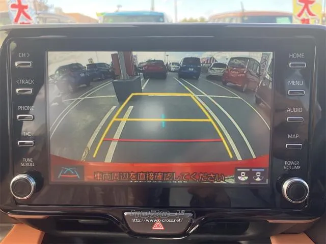 バックカメラ装着済!死角になりやすい後方もとても見やすいです☆車庫入れに自信がない方や縦列駐車が苦手な方にも、オススメな機能です!安心度もアップ! トヨタ ヤリス