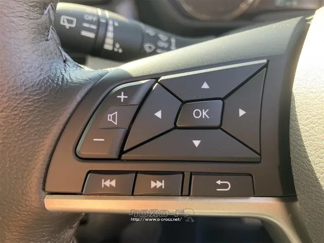 自ら操るハンドル!ドライバーの生命線です。目線を大きくそらすことなくボタンの操作を行うことができるので、安全にも配慮できますね。 三菱 デリカミニ