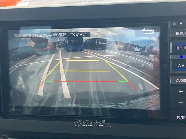 バックカメラも付いています。駐車の時に便利なのはもちろんの事、後方死角にいる子供たちに気が付くことができるので安心安全ですね ダイハツ タフト