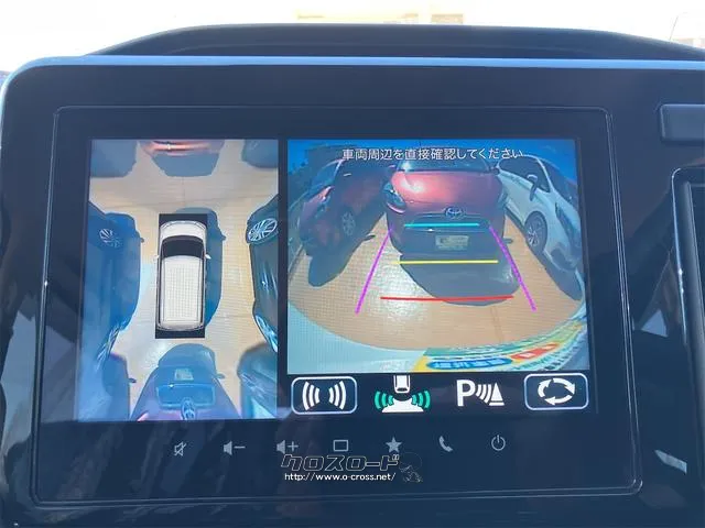 【全周囲カメラ】真上から車を見たようにモニターで確認ができる。是非実際の車で体感してみてください。 スズキ ソリオ