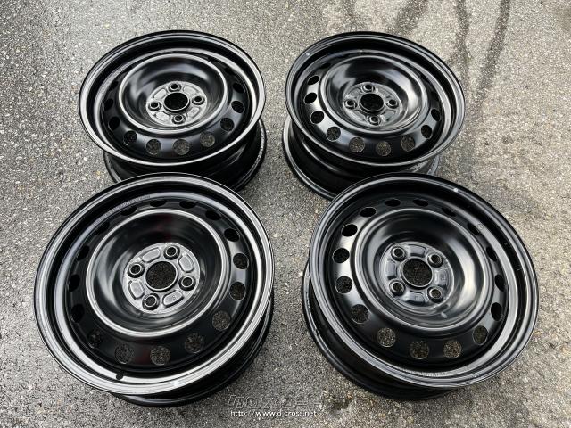 ホンダ純正スチールホイール　15インチ 6j PCD100 4穴　新車外し4本 ホンダ純正スチールホイール 15インチ 6j PCD100 4穴 新車外し4