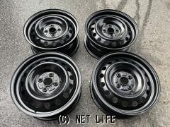 ホンダ純正スチールホイール　15インチ 6j PCD100 4穴　新車外し4本 ホンダ純正スチールホイール 15インチ 6j PCD100 4穴 新車外し4