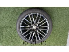 ホイール・タイヤ 18インチ：希少クラウンアスリート純正オプション：ブラックスパッタリングホイル