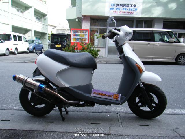 実働美車】レッツ5 白 サイドスタンド付き LET'S 5g スズキ シート新品