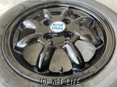 ホイール・タイヤ 14インチ中古ダイハツ純正ミニライトアルミ4本Set新品タイヤ　k1