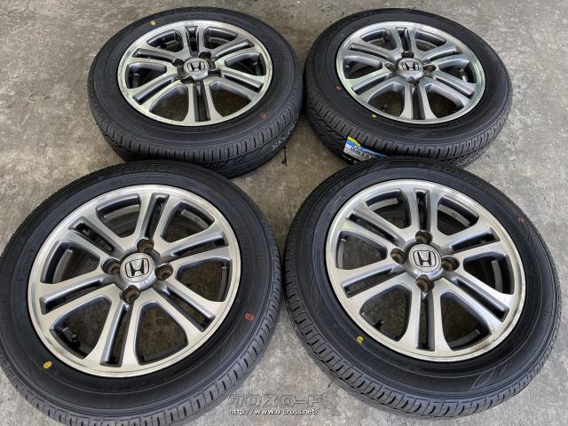ホイール・タイヤ・14インチ中古ホンダNBOX純正アルミ4本Set新品タイヤ 
