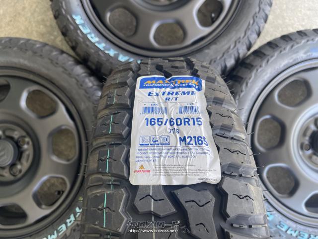 ホイール・タイヤ・15インチ中古スズキハスラー純正スチールM/T 