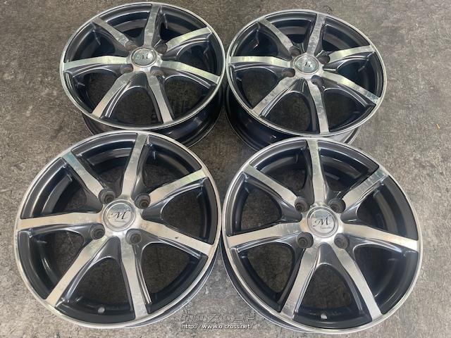 ホイール 14インチ中古ブラポリスポークホイール4本Set k6