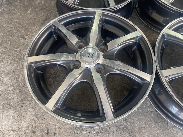 ホイール 14インチ中古ブラポリスポークホイール4本Set k6