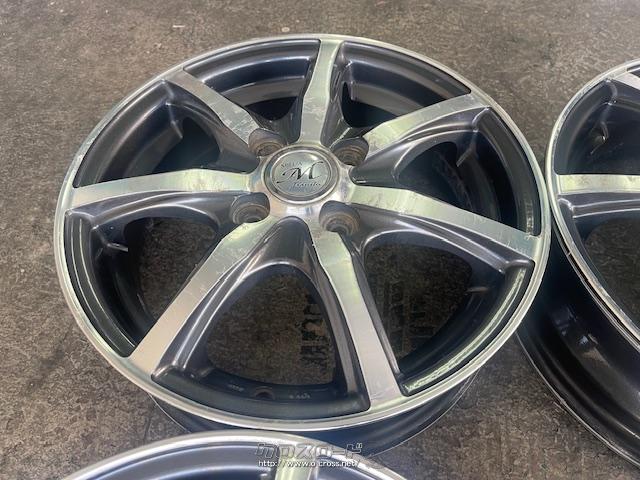 ホイール 14インチ中古ブラポリスポークホイール4本Set k6