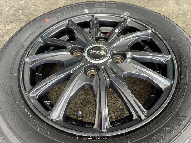 ホイール・タイヤ・13インチ中古WARENアルミ4本Set取付工賃込みk100