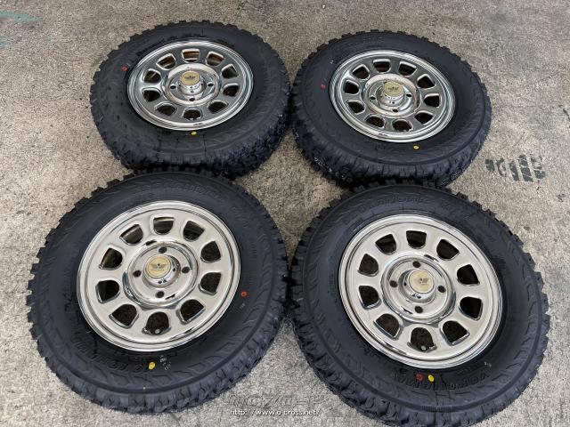 ホイール・タイヤ・12インチ中古デイトナスチール4本Set 新品MTタイヤ 