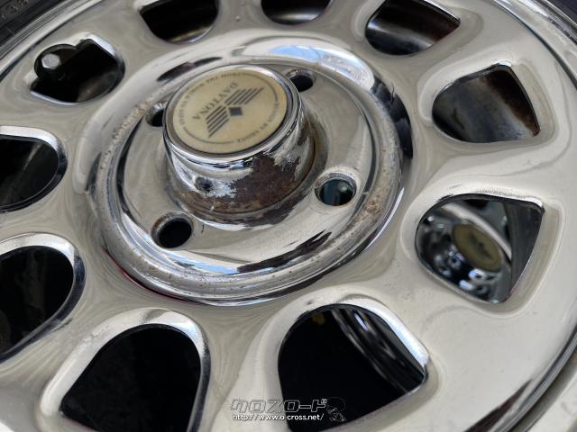 ホイール・タイヤ・12インチ中古デイトナスチール4本Set 新品MTタイヤ