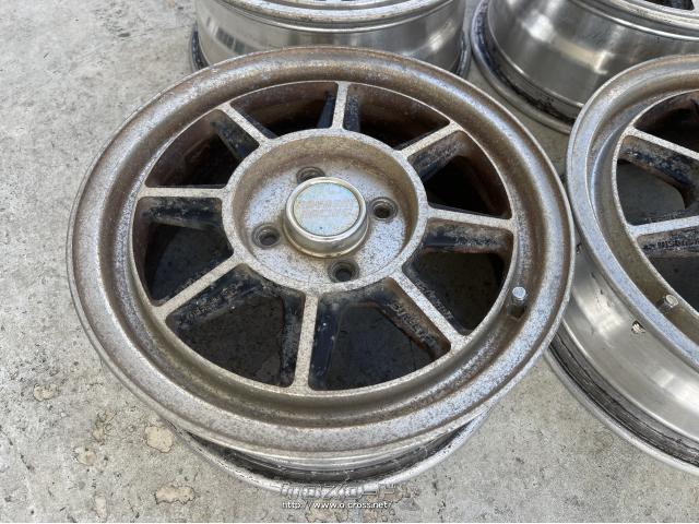 ホイール・14インチ中古ハヤシレーシングストリートアルミ4本Set k100 