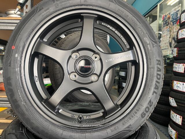 ホイール・タイヤ・15インチ新品クロススピードCR-5新品タイヤ・ご成約