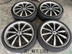 ホイール・タイヤ 19インチ中古シュタイナーアルミ4本Set新品タイヤ2本中古2本J101